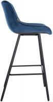Barhocker Weston Samt blau Barhocker Weston Samt blau