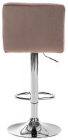2er Set Barhocker Peru Samt chrom braun 2er Set Barhocker Peru Samt chrom braun