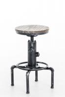 Barhocker Lumos, Holz antik silber Barhocker Lumos, Holz antik silber