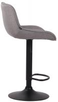 2er Set Barhocker Lentini Stoff schwarz grau 2er Set Barhocker Lentini Stoff schwarz grau