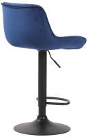 Barhocker Lentini Samt schwarz blau Barhocker Lentini Samt schwarz blau