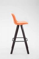 Barhocker Franklin Vollgepolstert Kunstleder Square Cappuccino (eiche) orange Barhocker Franklin Vollgepolstert Kunstleder Square Cappuccino (eiche) orange