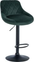 2er Set Barhocker Lazio Samt schwarz dunkelgrün 2er Set Barhocker Lazio Samt schwarz dunkelgrün