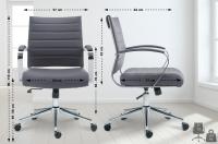Bürostuhl Oakland Kunstleder grau