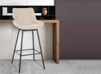 Barhocker Weston Schwenkbar Kunstleder creme Barhocker Weston Schwenkbar Kunstleder creme