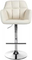 Barhocker Natoma Kunstleder chrom creme Barhocker Natoma Kunstleder chrom creme