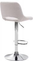 Barhocker Camden Stoff chrom creme Barhocker Camden Stoff chrom creme