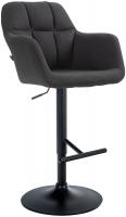 Barhocker Natoma Stoff schwarz schwarz Barhocker Natoma Stoff schwarz schwarz