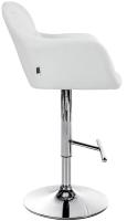 Barhocker Natoma Kunstleder chrom weiß 