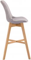 Barhocker Cannes Samt natura grau Barhocker Cannes Samt natura grau