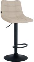 Barhocker Jerry Stoff schwarz creme Barhocker Jerry Stoff schwarz creme