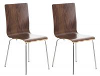 2er Set Besucherstuhl Pepe walnuss 2er Set Besucherstuhl Pepe walnuss