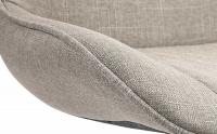 Barhocker Vonore Stoff weiß taupe Barhocker Vonore Stoff weiß taupe
