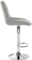 2er Set Barhocker Toni Samt chrom grau 