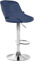 2er Set Barhocker Milet Samt C blau 2er Set Barhocker Milet Samt C blau