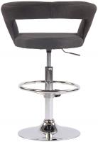 Barhocker Jaen Stoff dunkelgrau 