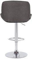 2er Set Barhocker Solon Chrom Stoff dunkelgrau 2er Set Barhocker Solon Chrom Stoff dunkelgrau