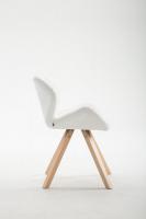 Besucherstuhl Tyler Kunstleder Natura Square weiß Besucherstuhl Tyler Kunstleder Natura Square weiß