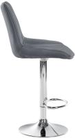 2er Set Barhocker Toni Stoff chrom grau 2er Set Barhocker Toni Stoff chrom grau