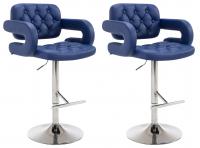 2er Set Barhocker Dublin blau 2er Set Barhocker Dublin blau