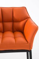 Barhocker Damaso B mit 4-Fuß Gestell orange Barhocker Damaso B mit 4-Fuß Gestell orange