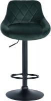 2er Set Barhocker Lazio Samt schwarz dunkelgrün 2er Set Barhocker Lazio Samt schwarz dunkelgrün