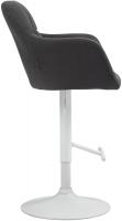 Barhocker Natoma Stoff weiß schwarz Barhocker Natoma Stoff weiß schwarz