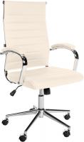 Bürostuhl Mollis Echtleder creme Bürostuhl Mollis Echtleder creme