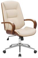 Bürostuhl Yankton walnuss/creme Bürostuhl Yankton walnuss/creme
