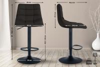 2er Set Barhocker Jerry Stoff schwarz schwarz 2er Set Barhocker Jerry Stoff schwarz schwarz
