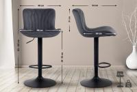 Barhocker Linus Samt schwarz Barhocker Linus Samt schwarz