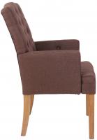 Stuhl Sugar Antik-hell Stoff braun 
