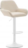 2er Set Barhocker Braga Kunstleder weiß creme 2er Set Barhocker Braga Kunstleder weiß creme
