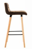 2er Set Barhocker Lincoln Samt braun 