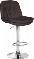 Barhocker Laurel Stoff chrom dunkelgrau 