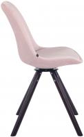 Esszimmerstuhl Troyes Samt Rund walnuss (eiche) pink 