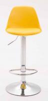 2er Set Barhocker Kiel Kunststoff chrom gelb 2er Set Barhocker Kiel Kunststoff chrom gelb