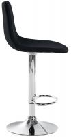 2er Set Barhocker Divo Stoff Chrom schwarz 2er Set Barhocker Divo Stoff Chrom schwarz
