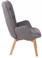 Lounger Durham Stoff grau 