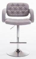 2er Set Barhocker Dublin Stoff grau 
