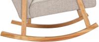 Schaukelstuhl Morelia Stoff natur creme 