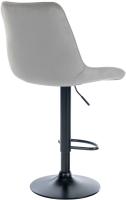 2er Set Barhocker Toni Samt schwarz grau 2er Set Barhocker Toni Samt schwarz grau