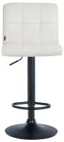 Barhocker Peru Samt schwarz creme Barhocker Peru Samt schwarz creme