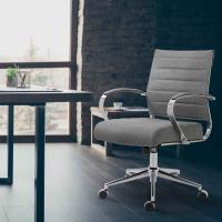 Bürostuhl Oakland Stoff grau 