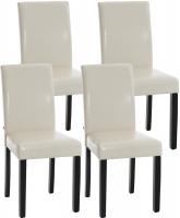 4er Set Esszimmerstuhl Ina schwarz creme 4er Set Esszimmerstuhl Ina schwarz creme