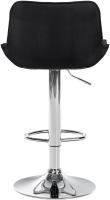 2er Set Barhocker Vonore Stoff chrom schwarz 2er Set Barhocker Vonore Stoff chrom schwarz
