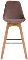 Barhocker Metz Samt natura braun 