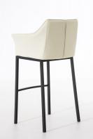 Barhocker Damaso B mit 4-Fuß Gestell creme 
