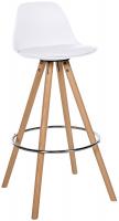 Barhocker Corbin Kunstleder Rund natura weiß Barhocker Corbin Kunstleder Rund natura weiß