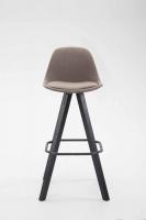 Barhocker Franklin Stoff Square Schwarz (eiche) taupe Barhocker Franklin Stoff Square Schwarz (eiche) taupe